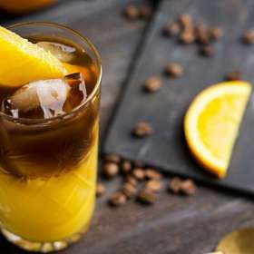 Холодный напиток из цикория с апельсином