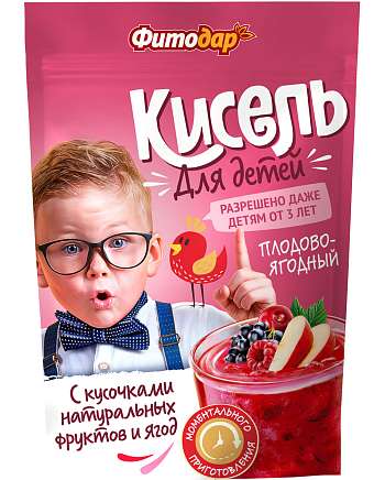 Кисель «Фитодар» Для ДЕТЕЙ плодово-ягодный